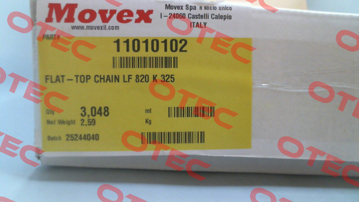 P/N: 11010102 Type: LF820 K325 Movex