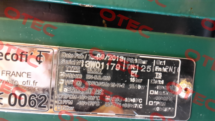 VG3400-03NI0125 Tecofi