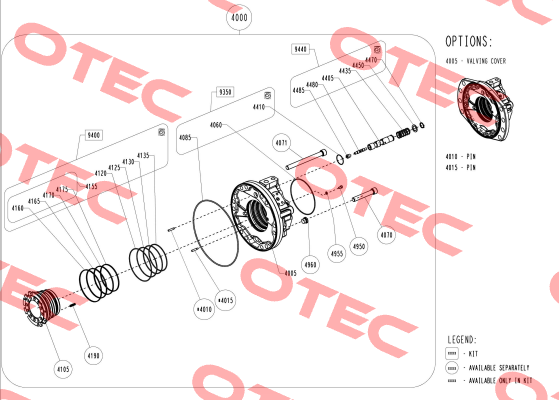 A18801L / KITAM-CV-DISTRIB-MS18/35-NBR- 2 Poclain