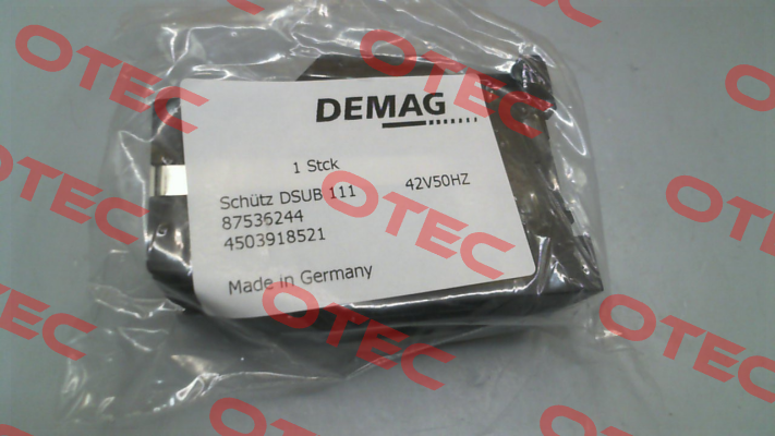 87536244 / DSUB-111 42V50HZ Mannesmann-Demag