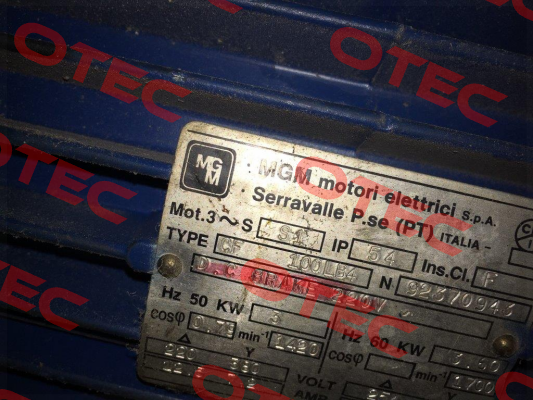 CF 100LB4 obsolete, replaced by BA 100 LB4 M.G.M MOTORI