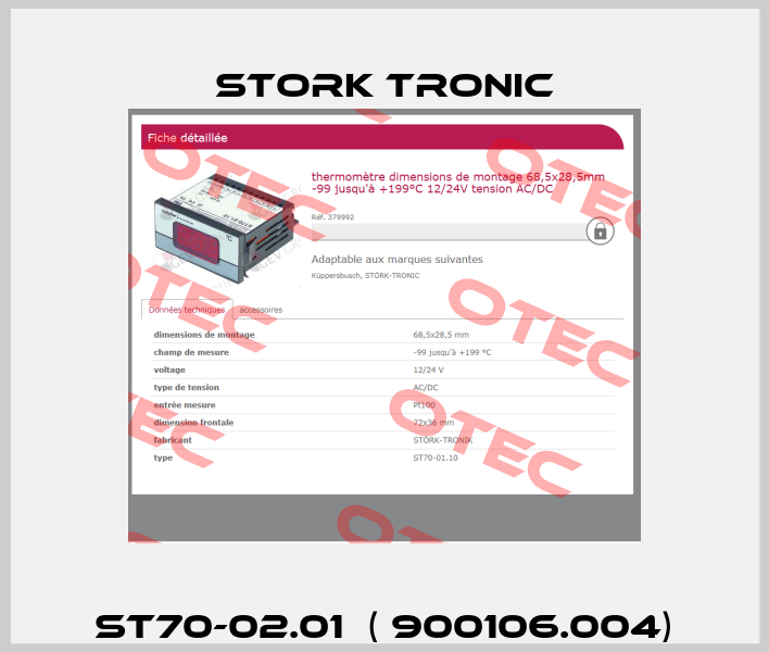 ST70-02.01  ( 900106.004) Stork tronic