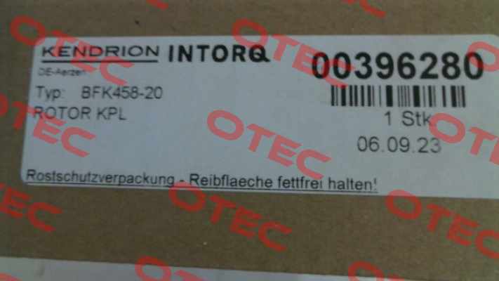 00396280 / Typ INTORQ BFK458 Kendrion