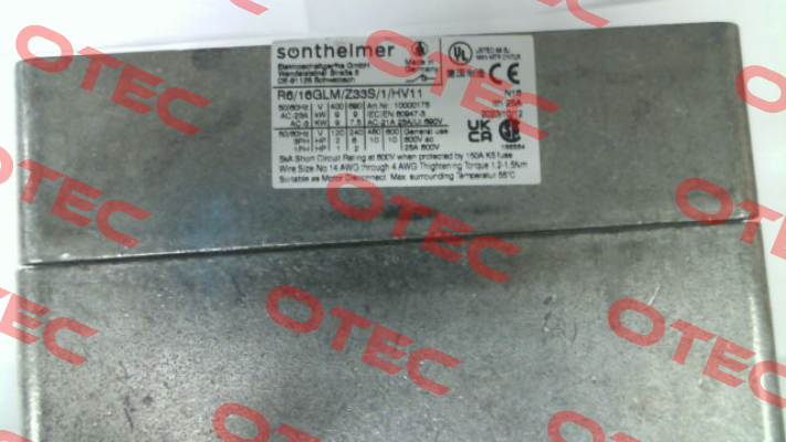 10000175    R6/16GLM/Z33S/1/HV11 Sontheimer