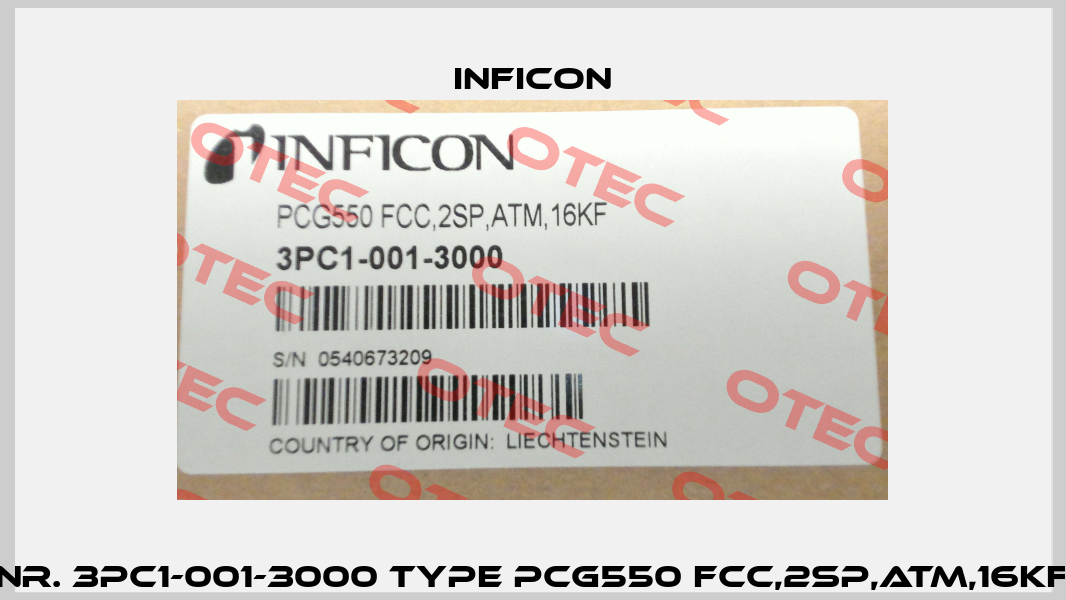 Nr. 3PC1-001-3000 Type PCG550 FCC,2SP,ATM,16KF Inficon